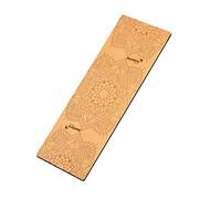 banters Cork Yoga Mat, Eco-Friendly Cork + Natural Rubber, Non-Slip Print, with Carrying Strap