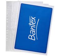 Bantex Pocket Polypropylene Multipunched Top-opening 120 Micron Vertical A3 Clear Ref 203608 [Pack of 25]