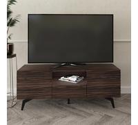 Bantham TV Stand Dark Walnut soft close