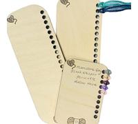 Bantlou 3 Pcs Temperature Blanket Planner, Reusable Wood Knitting Planner, Small Size, Gift for Crafters