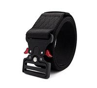 Bantopgong 3.8 cm / 5 cm Width Army Tactical Military Nylon Waist Belts Quick Release Training Strong Metal Buckle, 145cm