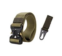Bantopgong 3.8 cm / 5 cm Width Army Tactical Military Nylon Waist Belts Quick Release Training Strong Metal Buckle, 125cm