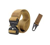 Bantopgong 3.8 cm / 5 cm Width Army Tactical Military Nylon Waist Belts Quick Release Training Strong Metal Buckle, 125cm