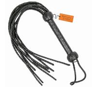 Bantoro Crafts Black Leather Cat-O-Nine Tails Nine-Tails Leather Erotic Flogger Handcrafted Leather Flogger Thuddy flogger