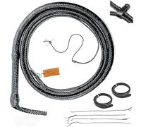 Bantoro Crafts Kangaroo Leather Whip Heavy Bullwhip in 16 Plaits Strands Braided leather Belly & Leather Bolster Inside Loud Cracking Whip Indiana Jones Horse Riding