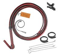 Bantoro Crafts Kangaroo Whip 04 to 24 Feet / 1.2 to 7.3 meter Real Kangaroo Leather Equestrian Bullwhip Leather Belly & Leather Bolster Inside 16 Plaits Strands Braided leather Indiana Jones