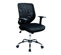 Bantry Mesh Back Task Operator Armchair with Chrome Base Black