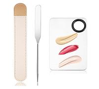 Banugo Korean Makeup Spatula, Picasso Makeup Spatula Korean, Foundation Spatula Korean, Professional Korean Spatula and Makeup Mixing Palette (Rectangle)