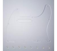Banworks 1-Ply Electric Guitar Pickguard 8-Hole American TL Pickguard | Guitar Scratch Plate with 2 Pickup Mount Holes for US/MX Fender Modern Style Standard Tele Telecaster JT/HB-03 Transparent