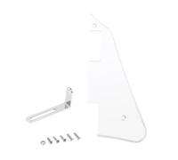 Banworks 1 Ply Les Paul Pickguard with Stainless Steel Bracket LP Pickguard Scratch Plate 2-Hole Electric Guitar Pickguard for USA Gibson Les Paul LP JT/HBTZ-01 Chrome Mirror