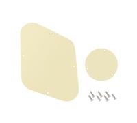 Banworks 1-Ply LP Backplate Cavity Cover & Toggle Switch Rear Plate Cover | Electric Guitar Pickguard Scratch Plate Set for Gibson Standard and Custom Les Paul LP JT/HGB-03 Cream