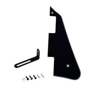 Banworks 1-Ply USA LP Pickguard with Stainless Steel Pickguard Bracket | LP Pickguard Scratch Plate 2-Hole Electric Guitar Pickguard for USA Gibson Les Paul LP JT/HBTZ-01 Black