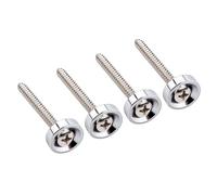 Banworks 15mm Steel Guitar Neck Mounting Ferrules Guitar Neck Joint Bushings and Bolts 15mm Outer Diameter Guitar Neck Back Mounting Plate for Modern Style Electric Guitar Bass Pack of 4 JT/QJJQK-01