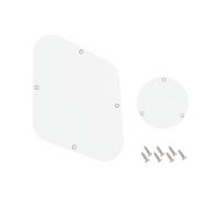 Banworks 3-Ply LP Backplate Cavity Cover & Toggle Switch Rear Plate Cover | Electric Guitar Pickguard Scratch Plate Set for Gibson Standard and Custom Les Paul LP JT/HGB-03 White