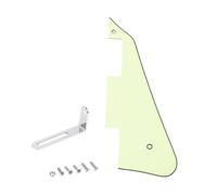 Banworks 3-Ply USA LP Pickguard with Stainless Steel Pickguard Bracket | LP Pickguard Scratch Plate 2-Hole Electric Guitar Pickguard for USA Gibson Les Paul LP JT/HBTZ-01 Mint Green
