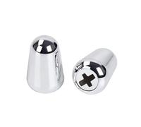 Banworks 3 Way Guitar Switch Cap 5 Way Guitar Switch Tip for Fender/Squier Strat ST Tele Electric Guitars Pack of 2 JT/DWQM-05 Chrome