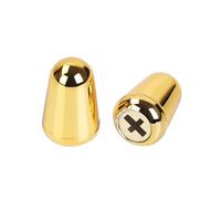 Banworks 3 Way Guitar Switch Cap 5 Way Pickup Selector Switch Cap | 3.5mm/4.9mm Switch Knob for Fender/Squier Strat ST Tele Electric Guitars Pack of 2 JT/DWQM-05 Golden