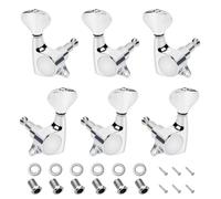 Banworks 3L3R '60s Guitar Tuning Pegs Keys Guitar String Tuning Machines | 15:1 Ratio with 45 Degree Fixing Tag for Gibson/Epiphone Les Paul LP SG Electric Guitar JT/JXQ-04 Chrome Fishtail Button