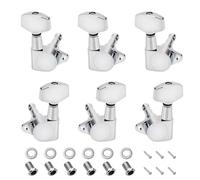 Banworks 3L3R Guitar Tuning Pegs Keys 15:1 Ratio Guitar String Tuning Keys Machines with 90 Degree Fixing Tag for Les Paul LP Electric or Acoustic Guitar Pack of 6 JT/JXQ-05 Chrome
