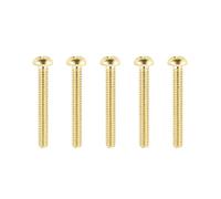 Banworks #4-40 UNC x 7/8" Stainless Steel Tele Neck Pickup Mounting Screws Pickup Adjustment Screws Phillips Head for Mex/USA Modern Fender Telecaster Tele TL Pack of 5 JT/SYQLS-05 Golden