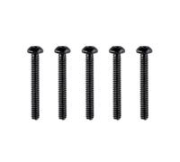 Banworks #4-40 UNC x 7/8" Stainless Steel Tele Neck Pickup Mounting Screws Pickup Adjustment Screws Phillips Head for Mex/USA Modern Fender Telecaster Tele TL Pack of 5 JT/SYQLS-05 Black