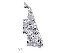 Banworks 4-Ply Electric Guitar Pickguard 2-Hole American LP Pickguard | Electric Guitar Scratch Plate for USA Gibson Les Paul LP JT/HB-05 Black and White Shells