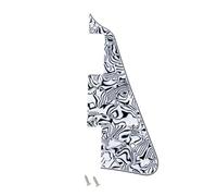 Banworks 4-Ply Electric Guitar Pickguard 2-Hole Import LP Pickguard | Electric Guitar Scratch Plate for Epiphone EPI Les Paul LP JT/HB-06 Black White Shell