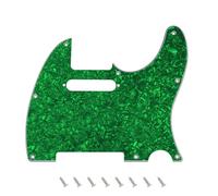 Banworks 4-Ply Electric Guitar Pickguard 8-Hole American TL Pickguard | Guitar Scratch Plate with 2 Pickup Mount Holes for US/MX Fender Modern Style Standard Tele Telecaster JT/HB-03 Green Pearl