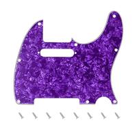 Banworks 4-Ply Electric Guitar Pickguard 8-Hole American TL Pickguard | Guitar Scratch Plate with 2 Pickup Mount Holes for US/MX Fender Modern Style Standard Tele Telecaster JT/HB-03 Purple Pearl
