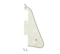 Banworks 4 Ply Les Paul Pickguard LP Pickguard Scratch Plate 2-Hole Electric Guitar Pickguard for USA Gibson Les Paul LP JT/HB-05 Vintage White Pearl