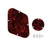 Banworks 4-Ply LP Backplate Cavity Cover & Toggle Switch Rear Plate Cover | Electric Guitar Pickguard Scratch Plate Set for Gibson Standard and Custom Les Paul LP JT/HGB-03 Red Tortoiseshell