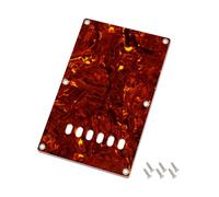 Banworks 4-Ply ST Backplate 6-Hole Straight Edge Tremolo Cavity Cover | Electric Guitar Back Cover Scratch Plate for Chinese-Made Squier Stratocaster Strat ST JT/HGB-02 Brown Tortoiseshell