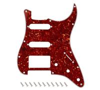 Banworks 4 Ply Strat HSS Pickguard 11-Hole Electric Guitar Pickguard SSH Scratch Plate for USA/Mexican Modern Style Standard Stratocaster ST JT/HB-02 Brown Tortoiseshell