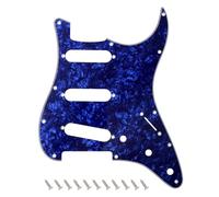 Banworks 4 Ply Strat SSS Pickguard 11-Hole Electric Guitar Pickguard Scratch Plate for USA/Mexican Modern Style Standard Stratocaster ST JT/HB-01 Blue Pearl