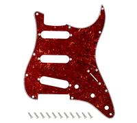 Banworks 4 Ply Strat SSS Pickguard 11-Hole Electric Guitar Pickguard Scratch Plate for USA/Mexican Modern Style Standard Stratocaster ST JT/HB-01 Brown Tortoiseshell