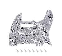 Banworks 4-Ply Tele Pickguard 8-Hole Electric Guitar Pickguard Scratch Plate for USA/Mexican Modern Style Standard Tele Telecaster JT/HB-03 Grey Shell