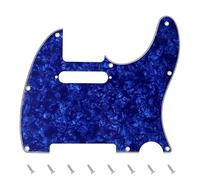 Banworks 4 Ply Tele Pickguard 8-Hole Electric Guitar Pickguard Scratch Plate for USA/Mexican Modern Style Standard Tele Telecaster JT/HB-03 Blue Pearl