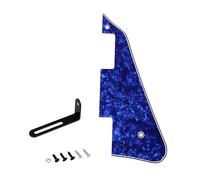 Banworks 4-Ply USA LP Pickguard with Stainless Steel Pickguard Bracket | LP Pickguard Scratch Plate 2-Hole Electric Guitar Pickguard for USA Gibson Les Paul LP JT/HBTZ-01 Blue Pearl