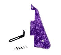 Banworks 4-Ply USA LP Pickguard with Stainless Steel Pickguard Bracket | LP Pickguard Scratch Plate 2-Hole Electric Guitar Pickguard for USA Gibson Les Paul LP JT/HBTZ-01 Purple Pearl