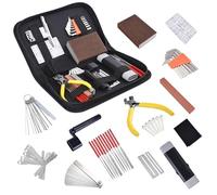 Banworks 45 Pcs Guitar Repairing Tools Setup Kit with Carry Bag for Electric and Acoustic Guitars, with Stainless Steel Files, Radius Gauges, Allen Wrenches, JT/GJTZ-01