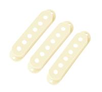 Banworks 48mm/50mm/52mm SSS Pickup Covers Set Plastic Single Coil Pickup Covers for Squier Stratocaster Strat ST SQ Style Electric Guitars Pack of 3 JT/SYQG-11 Vintage White