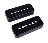 Banworks 49.2mm/1.937" P90 Pickup Covers Imperial P-90 Soapbar Pickup Cover | Neck/Bridge Guitar Pickup Covers for Gibson Les Paul LP Electric Guitar Pack of 2 JT/SYQG-26 Black