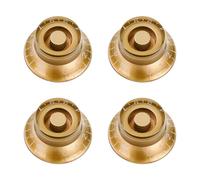 Banworks '50s Guitar Control Knobs Imperial 24-Spline Konbs 6mm (15/64") | 2 Tone 2 Volume Top Hat Bell Top Hat Knobs for Gibson Les Paul LP SG Style Electric Guitars Pack of 4 JT/XN-07 Golden
