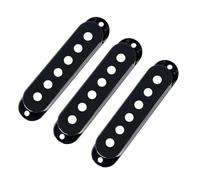 Banworks 52mm/52mm/52mm SSS Pickup Covers Set Plastic Single Coil Pickup Covers for Vintage Stratocaster Fender Strat ST SQ Style Electric Guitars Pack of 3 JT/SYQG-13 Black