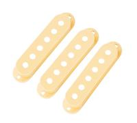 Banworks 52mm/52mm/52mm SSS Pickup Covers Set Plastic Single Coil Pickup Covers for Vintage Stratocaster Fender Strat ST SQ Style Electric Guitars Pack of 3 JT/SYQG-13 Light Cream