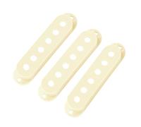 Banworks 52mm/52mm/52mm SSS Pickup Covers Set Plastic Single Coil Pickup Covers for Vintage Stratocaster Fender Strat ST SQ Style Electric Guitars Pack of 3 JT/SYQG-13 Vintage White