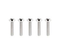 Banworks #6-32 UNC × 5/8" Tele Bridge Pickup Mounting Screws Pickup Adjustment Screws Strat/Tele Switches Screws for Mex/USA Vintage & Modern Fender Telecaster Tele TL Pack of 5 JT/SYQLS-06 Chrome