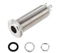 Banworks 6.35mm (1/4") Output Jack Mono 3 Pins Barrel Jack Cylinder Input Output Jack Socket Compatible with Active Pickups Such as EMG Pickups JT/CK-04 Chrome