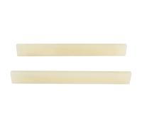 Banworks 6-String Acoustic Guitar Nuts 80.07x2.92x10.00mm(3.15x0.11x0.39 inch) Real Cattle Bone Unslotted Blank Guitar Neck Nuts for Acoustic Guitar Replacement Pack of 2 JT/XZ-14 Cream