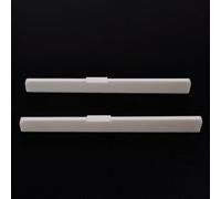 Banworks 6-String Acoustic Guitar Nuts 80x3x9mm(2.83x0.11x0.51 inch) Top Radius R400 Real Cattle Bone Slotted Guitar Bridge Nuts for Folk/Classical Guitar Replacement Pack of 2 JT/XZ-13 White